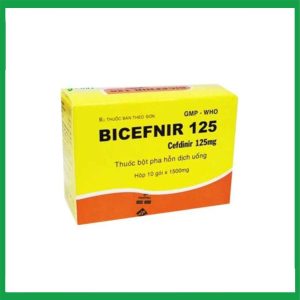 Thuốc Bicefnir 125 Vidipha điều trị nhiễm khuẩn ở mức độ nhẹ và vừa ( Hộp 10 gói)