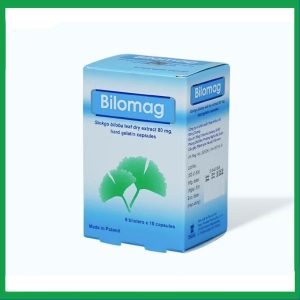 Thuốc Bilomag 80mg điều trị suy tuần hoàn não, giảm chú ý tập trung (6 vỉ x 10 viên)