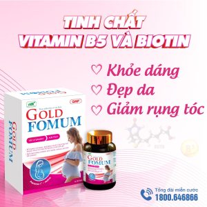 Nhà Thuốc Đa Phúc - Goldfomum - Viên uống bổ sung vitamin cho bà bầu (Hộp 30 viên) 7 Nhà Thuốc Đa Phúc - Biotin 02