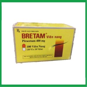 Thuốc Bretam 400mg tăng khả năng tập trung và cải thiện trí nhớ (10vi*10vien )