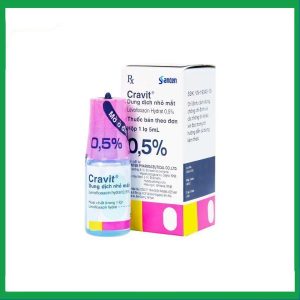 Thuốc nhỏ mắt Cravit 0.5% điều trị viêm bờ mi, viêm túi lệ, lẹo (5ml)