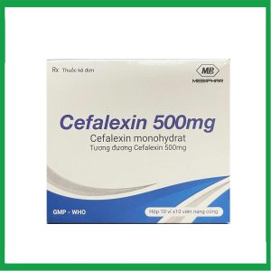 Cephalexin 500mg Mebiphar điều trị nhiễm khuẩn thể nhẹ và trung bình