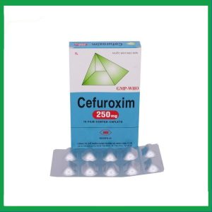 Thuốc Cefuroxim 250mg Mebiphar điều trị nhiễm khuẩn (1 vỉ x 10 viên)