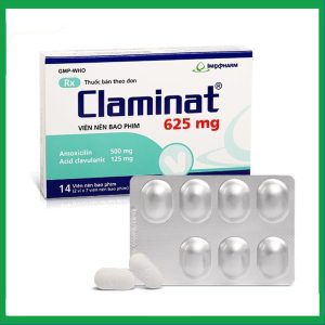 Thuốc Claminat 625mg điều trị nhiễm trùng (2 vỉ x 7 viên)