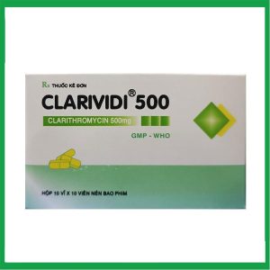 Thuốc Clarividi 500 - Clarithromycin Vidipha