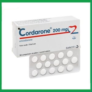 Viên nén Cordarone 200mg phòng ngừa và điều trị một số dạng rối loạn nhịp tim (2 vỉ x 15 viên)