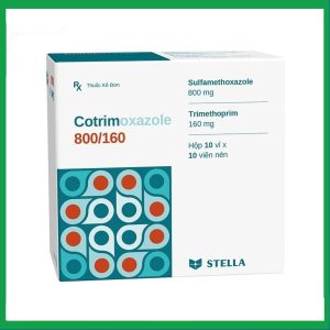 Thuốc Cotrimoxazole 800/160 Stella điều trị nhiễm khuẩn (10 vỉ x 10 viên)