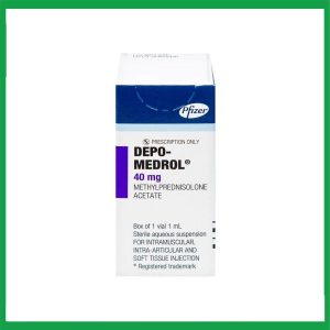 Thuốc tiêm Depo Medrol 40mg Pfizer chống viêm và điều trị các rối loạn về máu, ung thư (1 lọ x 1ml)