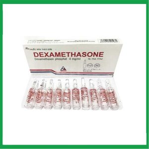 Nhà Thuốc Đa Phúc - Dung dịch tiêm Dexamethasone 4mg/1ml Vinphaco điều trị trạng thái hen, bệnh dị ứng nặng (10 ống x 1ml) 2 Nhà Thuốc Đa Phúc - Dexamethason 4mg 1ml Vinh phuc 1