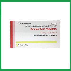 Dodevifort Medlac phòng ngừa và điều trị đau dây thần kinh, suy nhược cơ thể ( Hộp 6 ống x 2 ml)