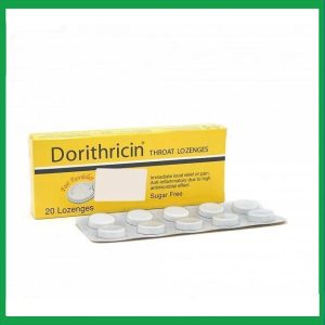 Viên ngậm Dorithricin Hyphens điều trị nhiễm khuẩn miệng, họng