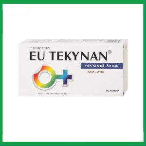 Viên đặt âm đạo Eu Tekynan PV điều trị viêm âm đạo (1 vỉ x 10 viên)