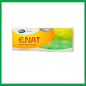 Kem dưỡng da Enat Natural Vitamin E Cream giữ ẩm, mờ vết nhăn, sẹo thâm trên da (30g)