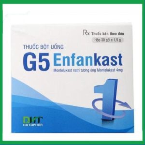 Thuốc bột uống G5 Enfankast 4mg phòng và điều trị hen phế quản(Hộp 30 gói)