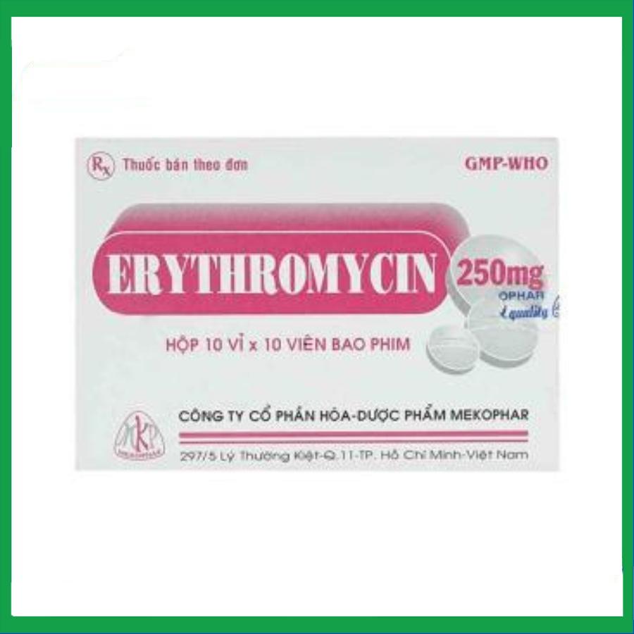 Erythromycin-250mg-MKP.jpg Nhà Thuốc Đa Phúc - Erythromycin 250mg MKP
