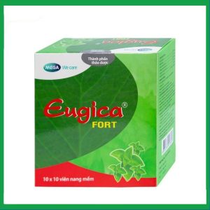 Thuốc Eugica Fort trị các chứng ho, đau họng, cảm cúm (10 vỉ x 10 viên)