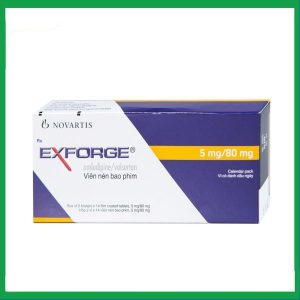Exforge 5mg/80mg trị tăng huyết áp vô căn (2 vỉ x 14 viên)