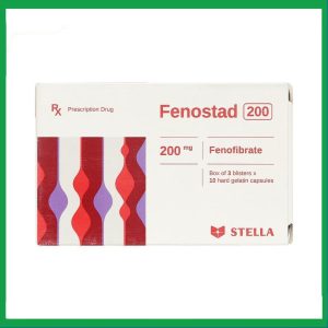 Fenostad 200mg trị tăng triglycerid huyết, lipid huyết (3 vỉ x 10 viên)