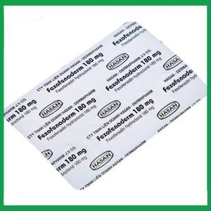 Nhà Thuốc Đa Phúc - Thuốc Fexofenaderm 180mg Hasan trị viêm mũi dị ứng theo mùa, mày đay mạn tính vô căn (10 vỉ x 10 viên) 2 Nhà Thuốc Đa Phúc - Fexofenaderm 180mg 1