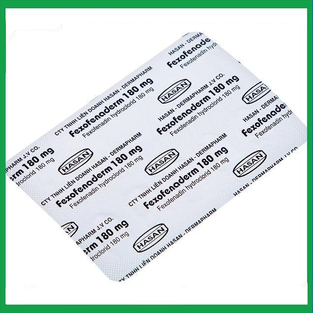 Fexofenaderm-180mg-1.jpg Nhà Thuốc Đa Phúc - Fexofenaderm 180mg 1