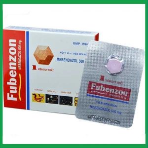 Thuốc Fubenzon 500mg DHG điều trị nhiễm một hay nhiều loại giun ( Hộp 1 viên)