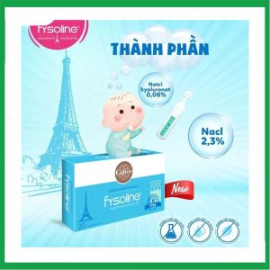 Nhà Thuốc Đa Phúc - Dung dịch nước muối ưu trương Fysoline xanh 5ml giảm ngạt mũi, khô mũi (20 ống) 1 Nhà Thuốc Đa Phúc - Fysoline xanh3