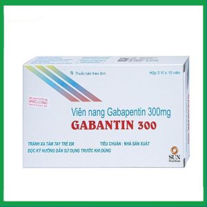 Thuốc Gabantin 300 điều trị đau thần kinh sau khi nhiễm herpes (3 vỉ x 10 viên)