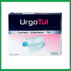 Gạc lưới vô trùng chống dính UrgoTul size 10cm x 10cm băng các vết thương cấp tính, mãn tính (10 miếng)