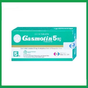 Thuốc Gasmotin 5mg Eisai điều trị viêm dạ dày mạn tính (3 vỉ x 10 viên)