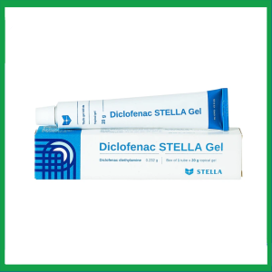 Gel Diclofenac Stella (20g) giảm triệu chứng đau và viêm trong trường hợp bong gân, trật khớp, vết bầm