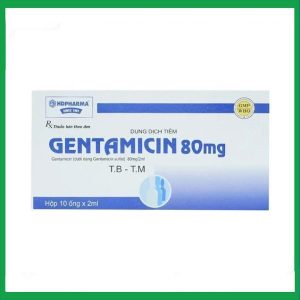 Dung dịch tiêm Gentamicin 80mg HDPharma điều trị nhiễm khuẩn nặng (10 ống x 2ml)