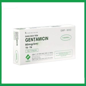 Dung dịch tiêm Gentamicin 80mg/2ml Vidipha điều trị nhiễm khuẩn nặng (10 ống x 2ml)