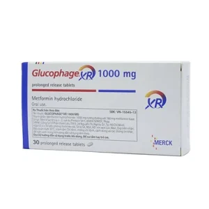 Thuốc Glucophage XR 1000mg Merck điều trị tiểu đường tuýp 2 (3 vỉ x 10 viên)