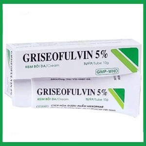 Kem bôi da Griseofulvin 5% Mekophar điều trị nấm da, tóc, lông, móng tay, móng chân (10g)