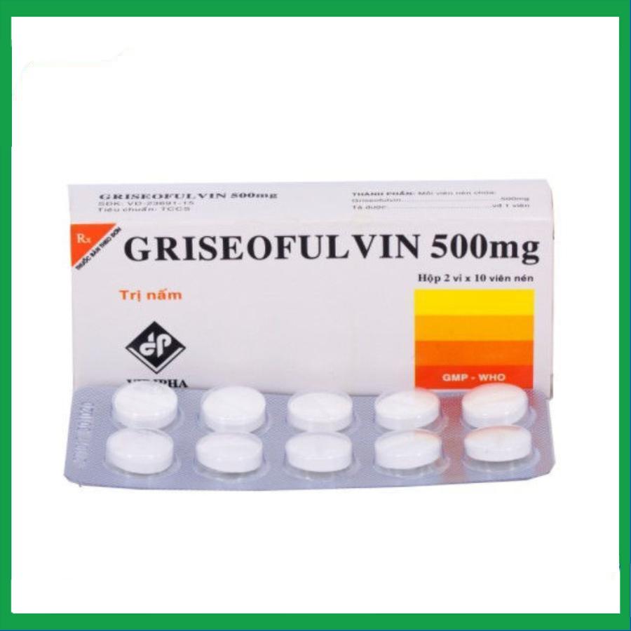 Griseofulvin-500mg.jpg Nhà Thuốc Đa Phúc - Griseofulvin 500mg