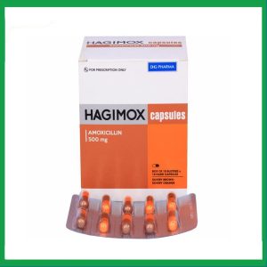 Thuốc Hagimox Capsules 500mg điều trị nhiễm khuẩn (10 vỉ x 10 viên)
