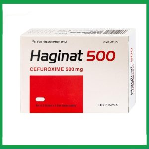 Thuốc Haginat 500 DHG điều trị nhiễm khuẩn (2 vỉ x 5 viên)