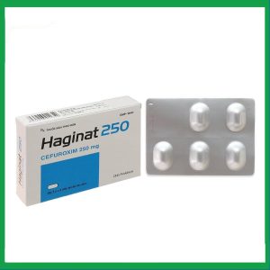 Thuốc Haginat 250 DHG điều trị nhiễm khuẩn (2 vỉ x 5 viên)