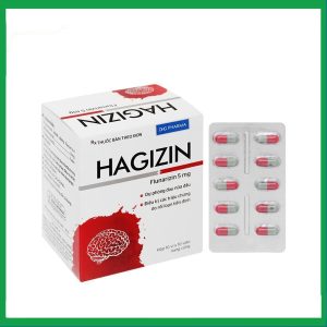 Thuốc Hagizin điều trị dự phòng đau nửa đầu, chóng mặt, hoa mắt (10 vỉ x 10 viên)