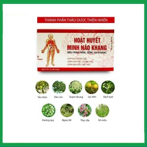 Nhà Thuốc Đa Phúc - Viên uống Hoạt Huyết Minh Não Khang hỗ trợ hoạt huyết, giảm đau đầu, chóng mặt, mất ngủ (3 vỉ x 10 viên) 1 Nhà Thuốc Đa Phúc - Hoat Huyet Minh Nao Khang 1