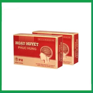 Thuốc Hoạt Huyết Phúc Hưng cải thiện tuần hoàn não và ngoại vi (2 vỉ x 20 viên)