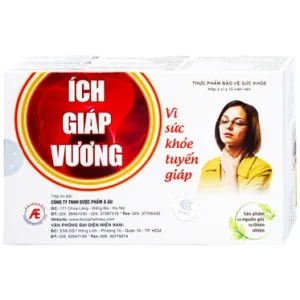 Nhà Thuốc Đa Phúc - Viên uống Ích Giáp Vương Á Âu hỗ trợ giảm sự tiến triển của bướu cổ lành tính (3 vỉ x 10 viên) 1 Nhà Thuốc Đa Phúc - Ich Giap Vuong
