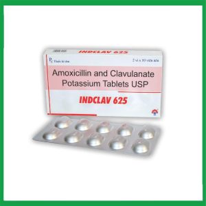 Nhà Thuốc Đa Phúc - Thuốc kháng sinh Indclav 625 điều trị nhiễm trùng (Hộp 2 vỉ x 10 viên) 2 Nhà Thuốc Đa Phúc - Indclav 625mg 1