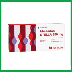 Thuốc Irbesartan 150mg điều trị tăng huyết áp, bệnh thận do tiểu đường (2 vỉ x 14 viên)