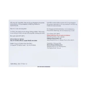 Nhà Thuốc Đa Phúc - Janumet 50mg 850mg 1