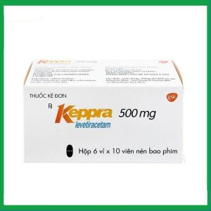 Viên nén Keppra 500mg điều trị các cơn động kinh cục bộ (6 vỉ x 10 viên)