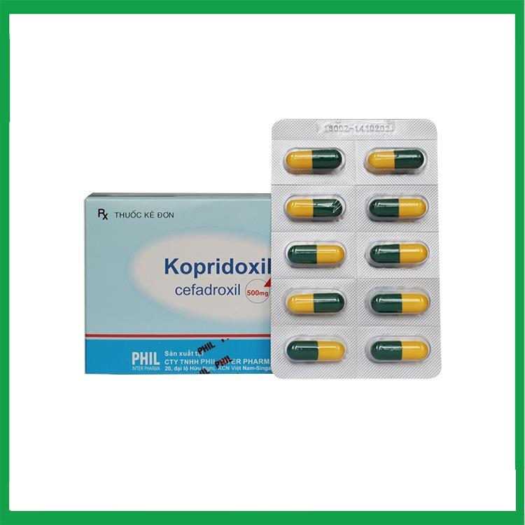 Kopridoxil-Cefadroxil-500mg.jpg Nhà Thuốc Đa Phúc - Kopridoxil Cefadroxil 500mg