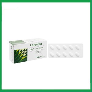 Lorastad 10mg giúp giảm các triệu chứng dị ứng (10 vỉ x 10 viên)