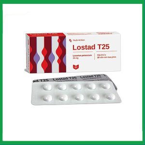 Nhà Thuốc Đa Phúc - Thuốc Lostad T25 25mg Stella điều trị tăng huyết áp (3 vỉ x 10 viên) 1 Nhà Thuốc Đa Phúc - Lostad T25 1