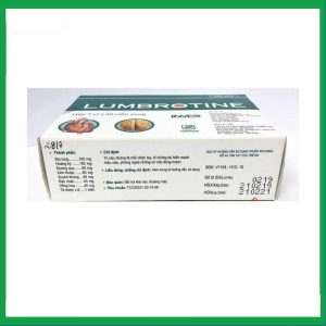 Nhà Thuốc Đa Phúc - Viên nang cứng Lumbrotine TW3 điều trị các chứng tê mỏi chân tay, di chứng tai biến mạch máu não (3 vỉ x 10 viên) 1 Nhà Thuốc Đa Phúc - Lumbrotine 1